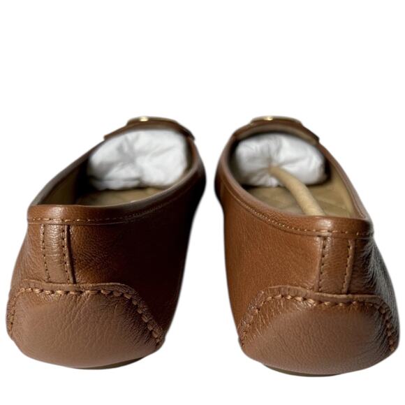 MICHAEL KORS Lillie Moccasin Luggage Brown US 6 M Flats Ballet Shoes NWOT - Picture 3 of 4